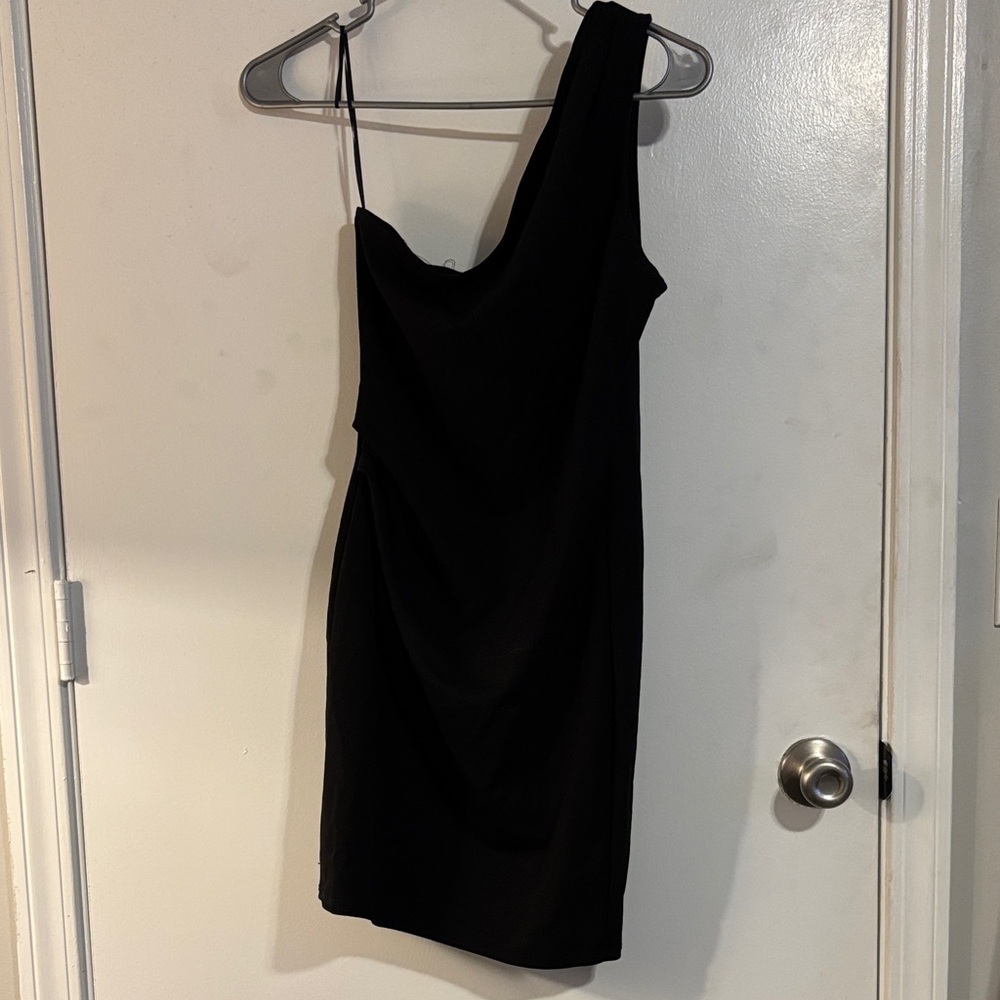 Jump Elegant Black One-Shoulder Dress - Picture 1 of 3
